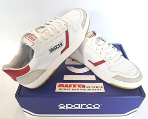 SCARPE SPARCO MODELLO S-URBAN COLORE BIANCO ROSSO SNEAKERS STILE TENNIS - Picture 1 of 5
