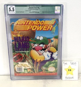 Nintendo Power 58 Magazine Volume #58 Wario Land CGC Grade 5.5 Game Boy - Imagen 1 de 4