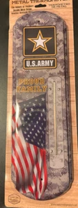 U.S. Army Family Proud 17.5”x5.5” Thermometer  - Picture 1 of 1