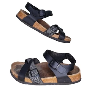 Birki's Birkenstock Lillie Sandals Size 36 US 5 Strappy Black Ankle Comfort - Picture 1 of 8