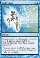 1x Rune Snag - Foil NM, English MTG ColdSnap