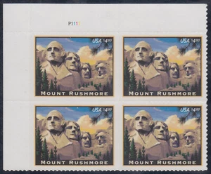 US Stamp #4268 2008 $4.80 Mount Rushmore, Priority Mail VF NH Plate Block of 4 - Picture 1 of 1