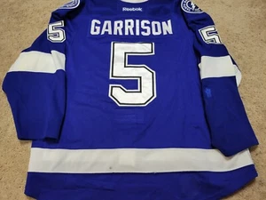 JASON GARRISON 14'15 Tampa Bay Lightning NHL Game Worn Jersey - Picture 1 of 10