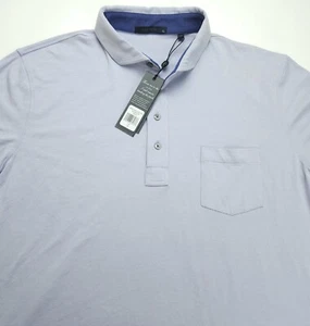 NWT XL Mens Greyson Modern Apache II Long Sleeve Light Purple Golf Polo Shirt - Picture 1 of 6
