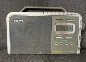 SONY ICF-M770L RADIO FM AM LW DIGITAL TUNING 28 PRESETS GREY SILVER - Picture 1 of 6
