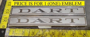(1) DODGE DART CIRCA 1964 FRONT FENDER EMBLEM 2417849 {5080} - Picture 1 of 12
