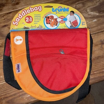 TRUNKI Saddlebag Melissa & Doug Blue Green NEW Horn 2 in 1 - Image 1 of 4