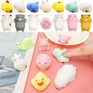30Pcs Cute Animal Squishies Kawaii Mochi Squeeze Stretch uk Toy Stress B6U7 - Zdjęcie 1 z 15