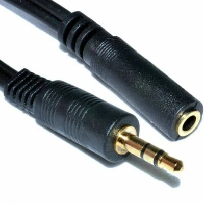 15 Feet 3.5 MM to 3.5 MM Female JACK PLUG STEREO EXTENSION CABLE,Hi quality.New. - Image 1 of 4