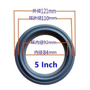 121 mm Lautsprecher Surrounder Gummi Tieftöner Rand für 5" 5 IN/ZOLL Lautsprecher - Bild 1 von 3