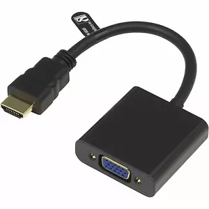 Neu HDMI IN Stecker Zu VGA Aus Buchse Video Konverter Adapter PC TV Monitor #347 - Bild 1 von 1