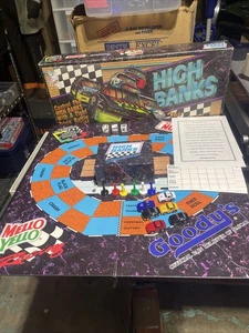 Juego de mesa de carreras NASCAR de colección Speedway Trivia High Banks Mello amarillo en caja original - Imagen 1 de 4
