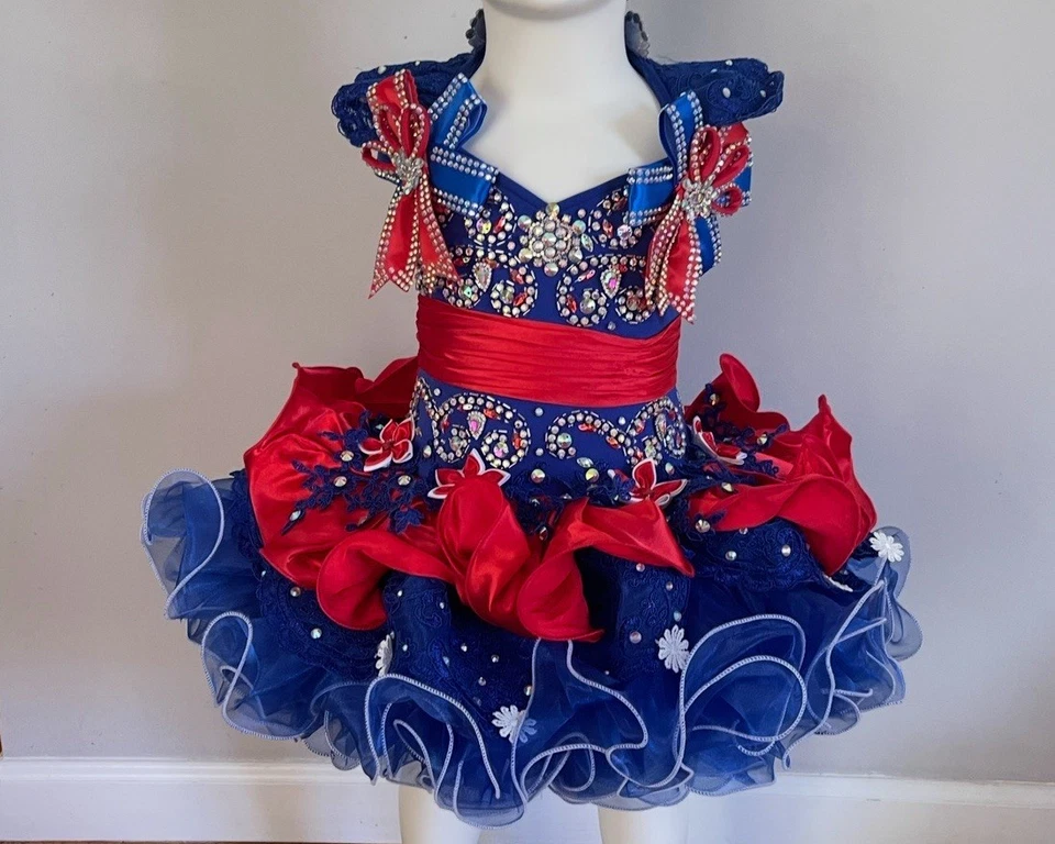 Girls' 3T Independence Day Dress Red/White/Blue 4th of July Summer Fashion - Image 1 of 4