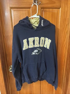 Akron Kapuzenpullover mit Reißverschluss schwarz Größe 2XL NCAA University Of Akron - Bild 1 von 5
