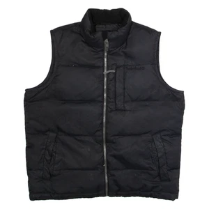 TIMBERLAND Mens Puffer Gilet Black L - Picture 1 of 6