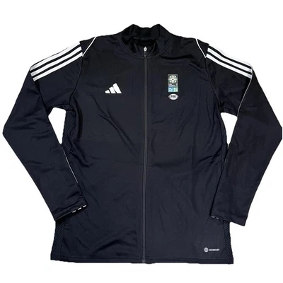 Chaqueta Adidas Original Hombre Cremallera Completa Copa Mundial FIFA 2022 Negra Talla L Foto 1 de 4