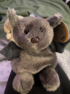 Luna Bat Plush Toy 5" Brown Palm Pals Cuddle Companion Soft Fluffy Pocket-Sized - Picture 1 of 9