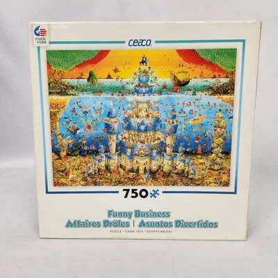 Nuevo en Caja Ceaco Divertido Negocio "Castillo Aqua" 750 piezas Puzzle Foto 1 de 4