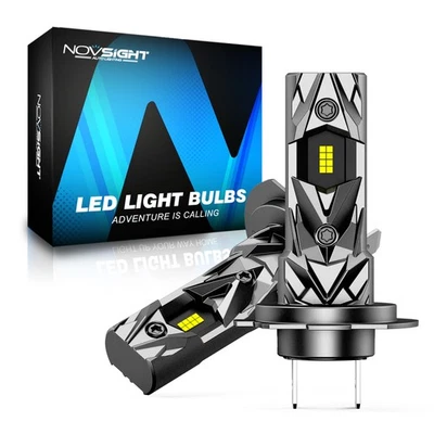 NOVSIGHT 2x H7 LED Headlight Bulbs Low Beam Conversion Kit Cool White 6500K Lamp - Image 1 of 4