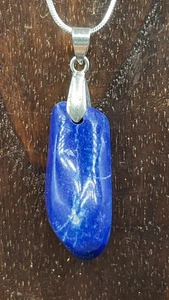 [9] Collar colgante de piedra de lapislázuli genuina de alto grado ELIGE CADENA - Imagen 1 de 31