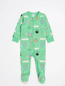 Mono con cremallera para bebé Marvel talla 0000 ropa de dormir para recién nacido - Imagen 1 de 6