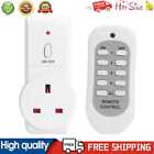 UK Plug Wireless Remote Control Smart Socket Electrical Outlet Lamp Power Switch