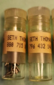 Vintage Seth Thomas Balance Staffs - 14 In 2 Glass Vials - Picture 1 of 4