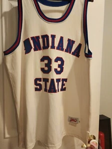 LARRY BIRD AUTHENTIC COLLEGE JERSEY INDIANA STATE SIZE 54 - Picture 1 of 3