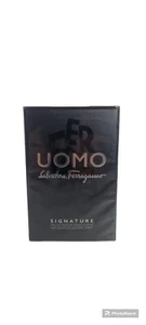 FERRAGAMO UOMO SIGNATURE 100ML EDP SPRAY NEW SEALED - FREE P&P MENS PERFUME GIFT - Picture 1 of 6