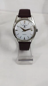 Favre Leuba Geneva Daymatic Men' Watch Swiss Made white Dial 49572 - Picture 1 of 12
