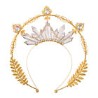 Women Halo Crown Headband Hairband Party Cosplay Accessory Headpiece Gold