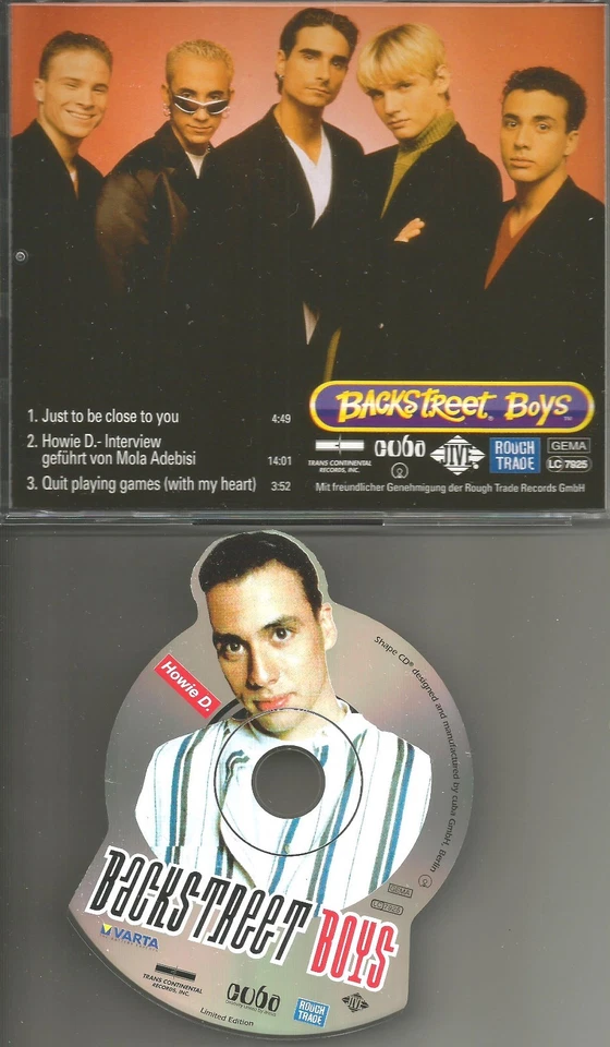 howie d BACKSTREET BOYS INTERVIEW Actual SHAPED Europe CD single USA Seller 1997 Foto 1 de 1