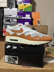 Size 11 - Nike Air Max 1 Patta Waves Monarch Orange Mens Bracelet New Ships Now - Picture 1 of 5