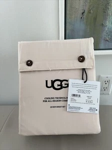 NWT Ugg Queen Sheet Set, Alahna, Shell Color, Cooling Technology For All Seasons - Picture 1 of 3