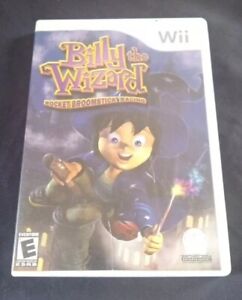 Billy the Wizard: Rocket Broomstick Racing (Nintendo Wii, 2007) With Manual 