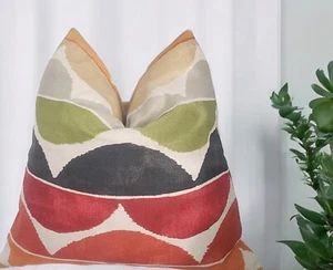 Decorative Linen Abstract Cushion Cover 45x45cm - Picture 1 of 8
