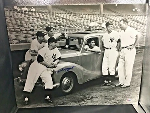 PHIL RIZZUTO SIGNED NY YANKEES CAR GIVEN AT YANKEE STADIUM 16x20 PSA/Coa. - Picture 1 of 3