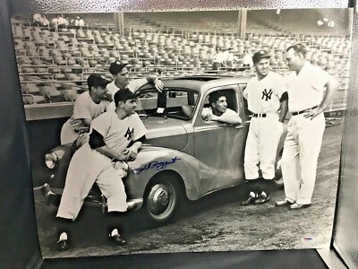 PHIL RIZZUTO SIGNED NY YANKEES CAR GIVEN AT YANKEE STADIUM 16x20 PSA/Coa. - Image 1 of 3