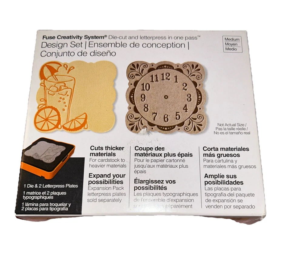Fiskars Fuse Creativity System Letterpress And Die Cut In One Pass New 0189 - Image 1 of 1