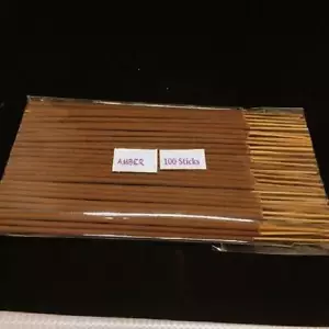 Amber Incense Stick Hand Dipped with Essential Oils 100% Natural Incense - Picture 1 of 1