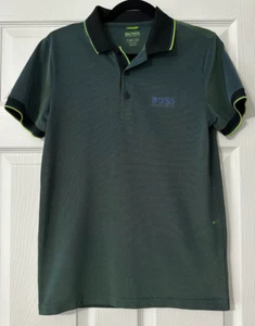 Boss Hugo Boss Men’s Green Jersey Polo Shirt…Sz S - Picture 1 of 4