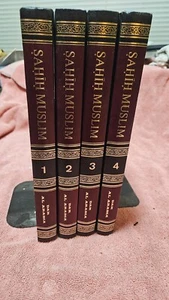☪️Sahih Muslim by Imam Muslim • 1971 HC Set of 4 • Sunni Islam Hadith Commentary - Picture 1 of 24