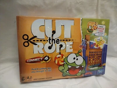 Cut The Rope CONNECT FOUR 4 Hasbro Game, Award-winning App  Brought To Life NEW - Image 1 of 4