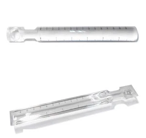 2 Pieces Pocket Ruler 2X Bar Magnifier 6" 140 mm Scale Reading Magnifying Glass - Picture 1 of 6