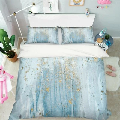 3D синий абстрактный ZHUA83 кровать наволочки одеяло пододеяльник комплект королева король Zoe - Изображение 1 из 4