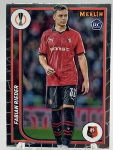 Fabian Rieder 2023-24 Topps Merlin UEFA #129 Rookie RC Stage Rennais FC - Picture 1 of 2