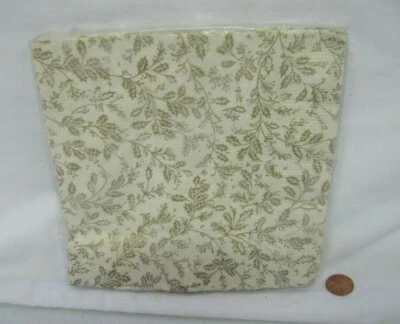 ¡Nuevo! Servilletas de Colección Hallmark Crema de Navidad con Acebo Dorado Elegante Decoupage 13.5" Foto 1 de 3