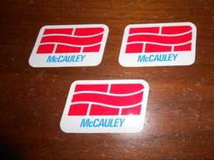 McCauley OEM vinyl PROPELLER AIRCRAFT PROP DECALS - Lot OF(3) --2 3/4 inch - Picture 1 of 4