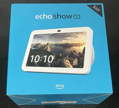 Echo Show 8. Blanco. 3ª generación. Pantalla HD de 8”. Nuevo/precintado. Con “Alexa”. Foto 1 de 4