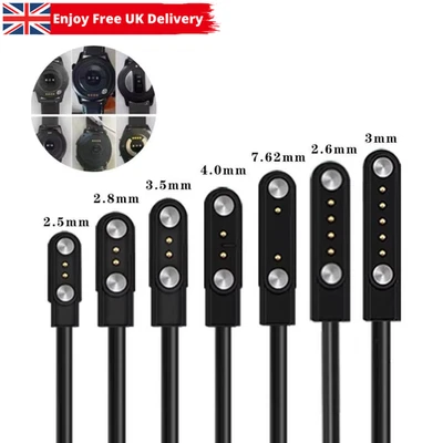 Universal Smart Watch Charging Cable 2/4Pin USB Data Magnetic Charger - Image 1 of 4